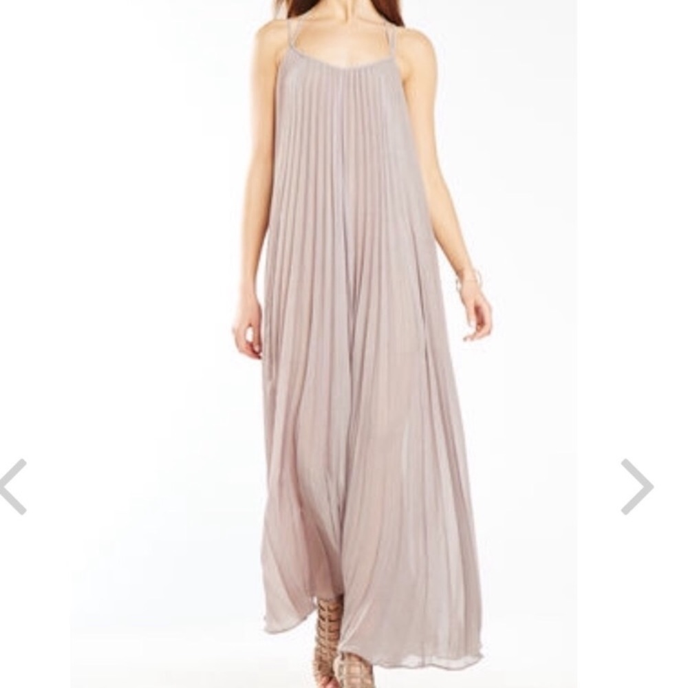 Bcbg pleated maxi dress